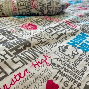 Y2K Nostalgia Monster High Full Sheet Set Flat & Fitted Sheets Bedding